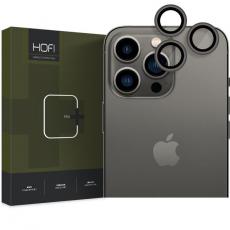 Hofi - Hofi iPhone 15 Pro/Pro Max Kameralinsskydd i Härdat Glas - Svart