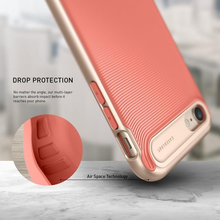 UTGATT5 - Caseology Wavelength Skal till Apple iPhone 7/8/SE 2020 - Rosa