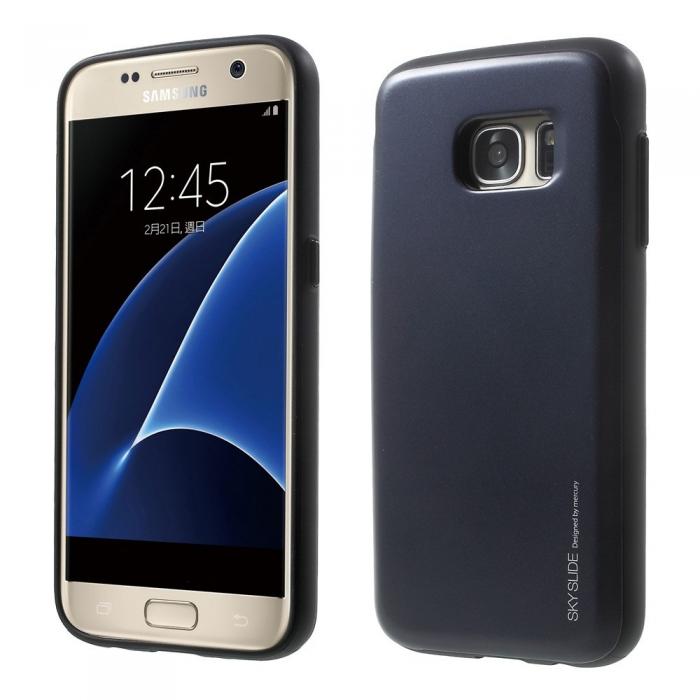 UTGATT5 - Mercury Sky Slide Skal till Samsung Galaxy S6 - MrkBl