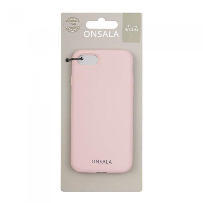 UTGATT1 - ONSALA Mobilskal Silikon Sand Pink iPhone 7/8/SE 2020