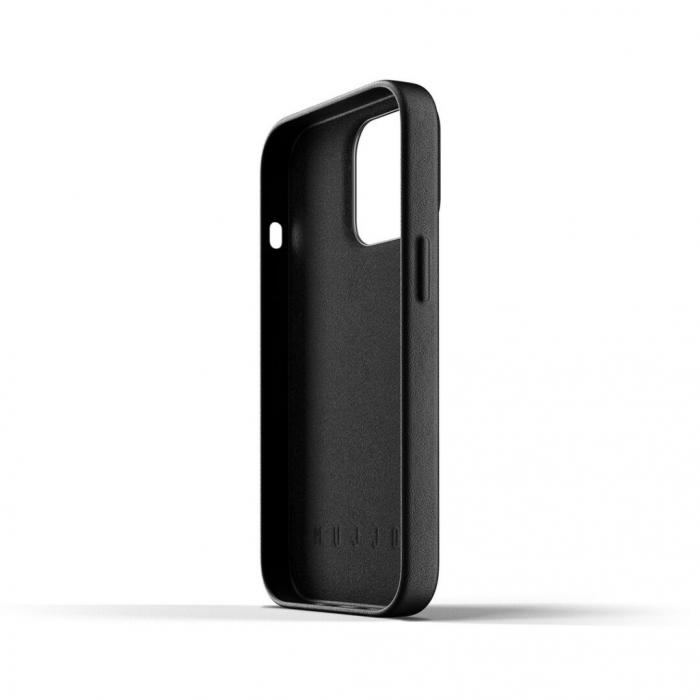 UTGATT5 - Mujjo Full Lder Plnboksfodral iPhone 13 Pro - Svart