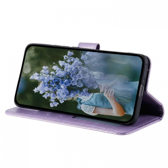 A-One Brand - Sony Xperia 10 V Plnboksfodral Imprinted Mandala Flower - Lila