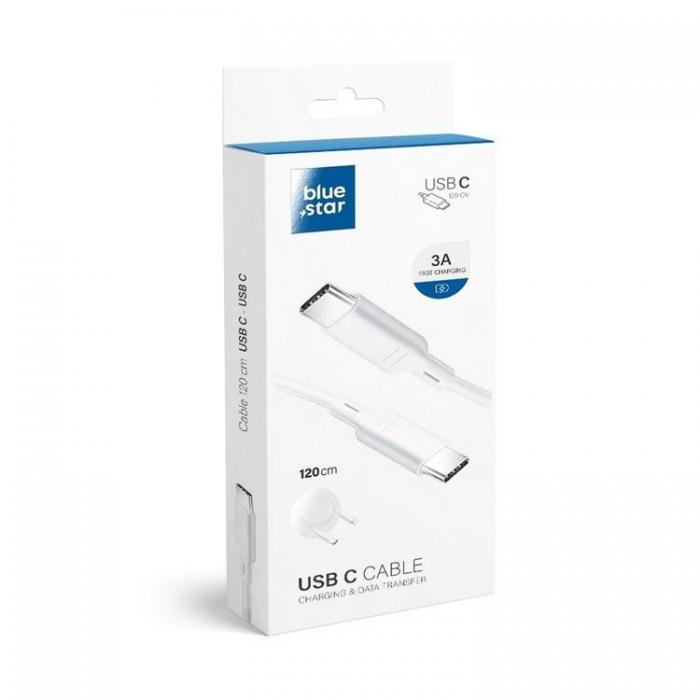 Blue Star - Blue Star datakabel USB-C till USB-C 3A (PD-standard)