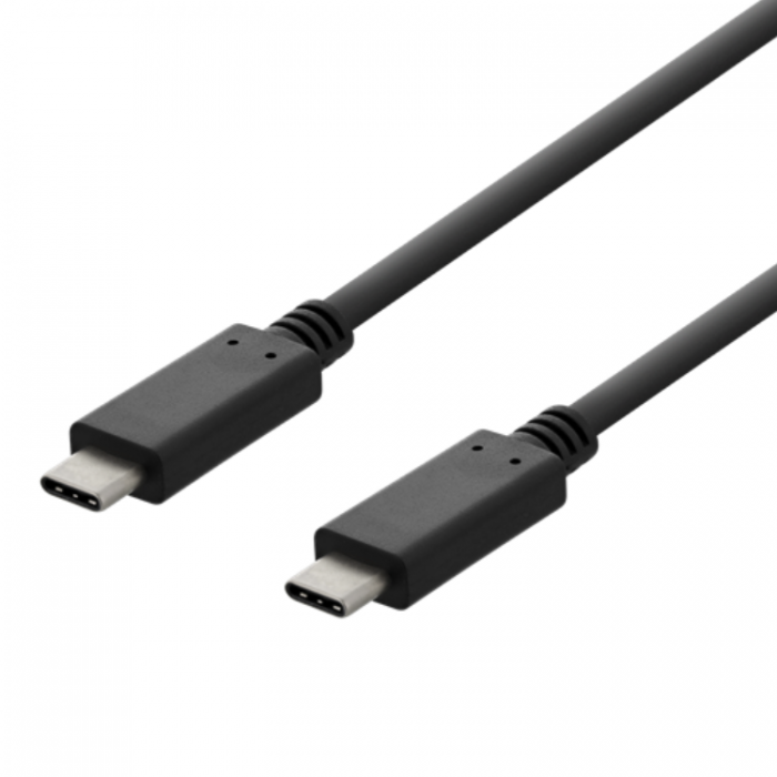 UTGATT1 - Deltaco USB-C till USB-C 3A Kabel 2m - Svart