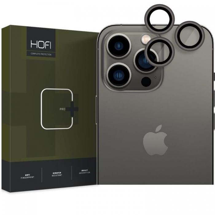 Hofi - Hofi iPhone 15 Pro/Pro Max Kameralinsskydd i Hrdat Glas - Svart