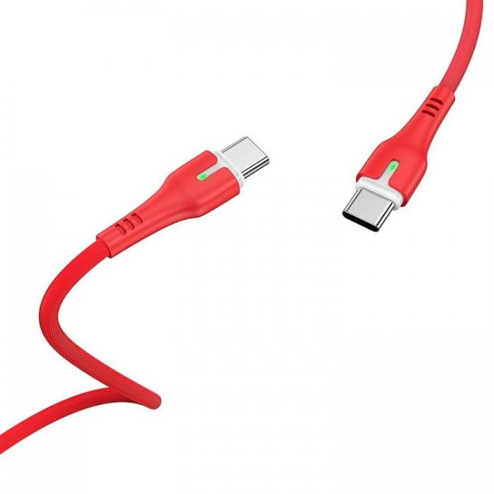 Hoco - Hoco USB-C Till USB-C Kabel PD 60W 1m - Rd
