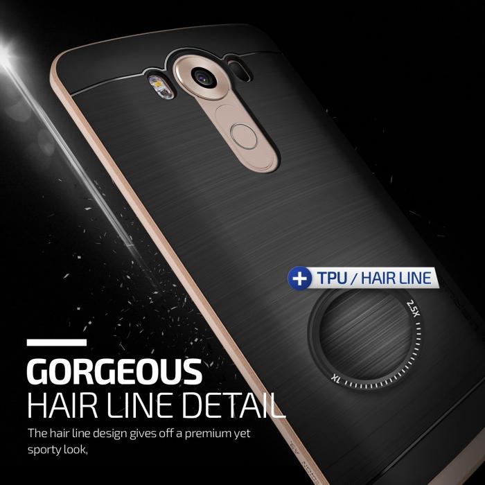 UTGATT5 - Verus High Pro Shield Skal till LG V10 - Shine Gold