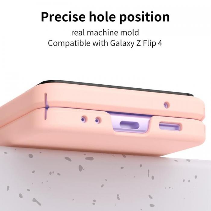 A-One Brand - Galaxy Z Flip 4 Skal Lens Hinge Folding - Rosa