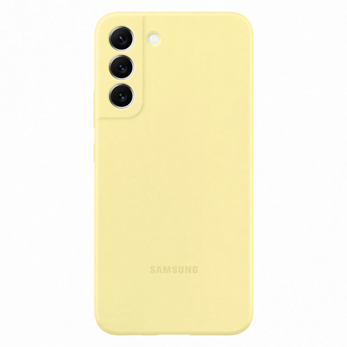 UTGATT1 - Samsung Silicone Skal Galaxy S22 Plus - Gul