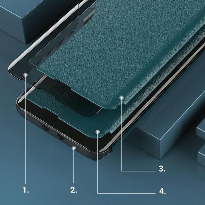 Ruhtel - Eco Leather View Fodral Xiaomi Poco F3 - Svart