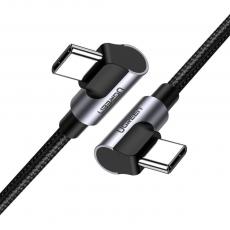 Ugreen - Ugreen Elbow USB Type C - USB Type C Kabel FCP 3 A 1 m Grå