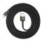 BASEUS - Baseus Cafule lightning kabel QC 3.0 1.5A 2M Svart-guld