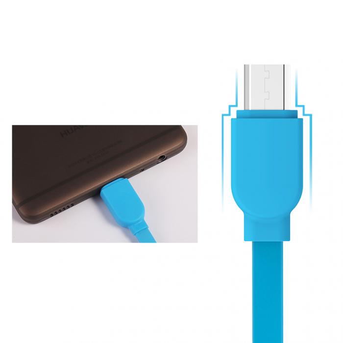 UTGATT5 - Cafele utdragbar Micro USB kabel, 1m - Rosguld