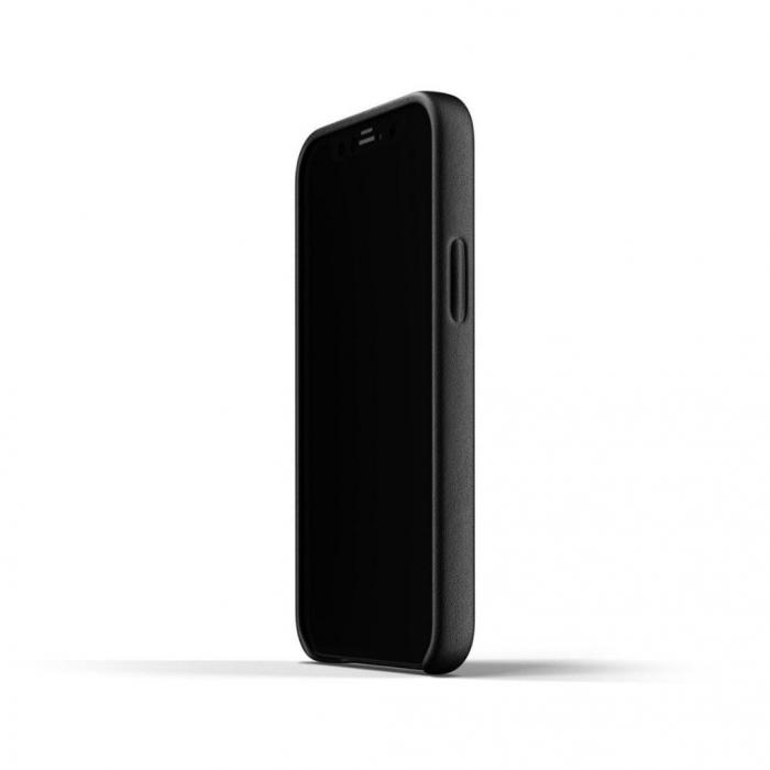UTGATT4 - Mujjo Full Leather Wallet Case till iPhone 12 Mini - Svart
