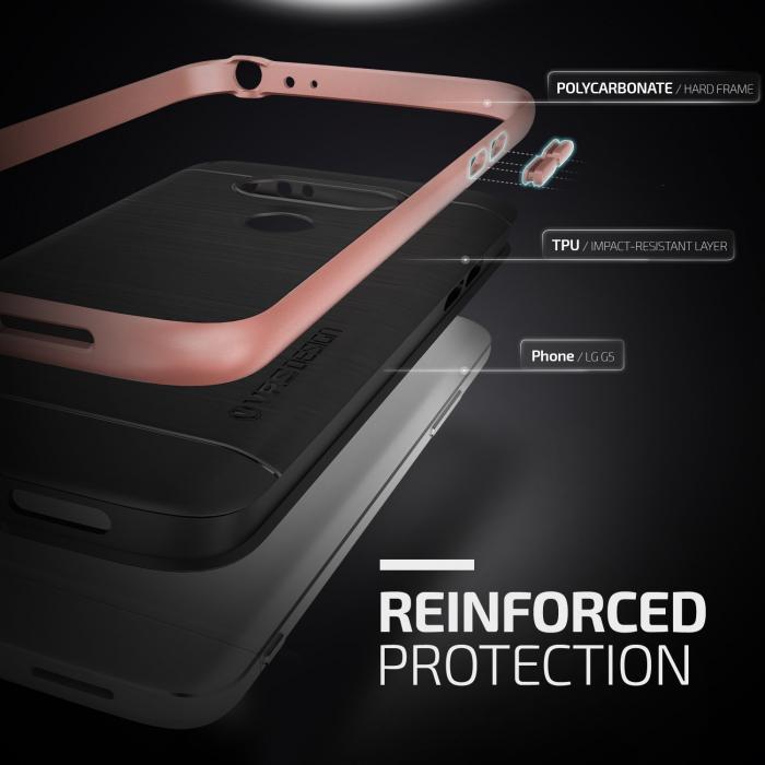 UTGATT5 - Verus High Pro Shield Skal till LG G5 - Rose Gold