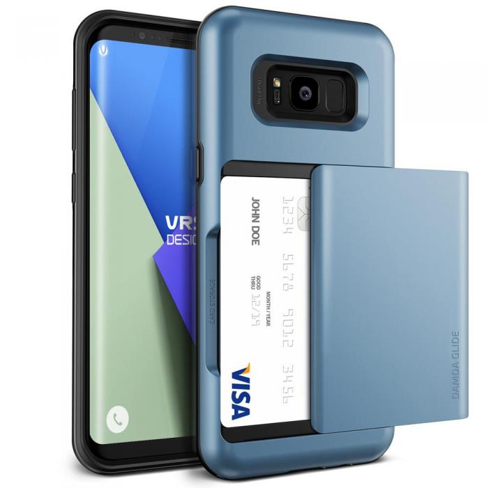 UTGATT5 - Verus Damda Glide Card Slot Skal till Samsung Galaxy S8 - Bl