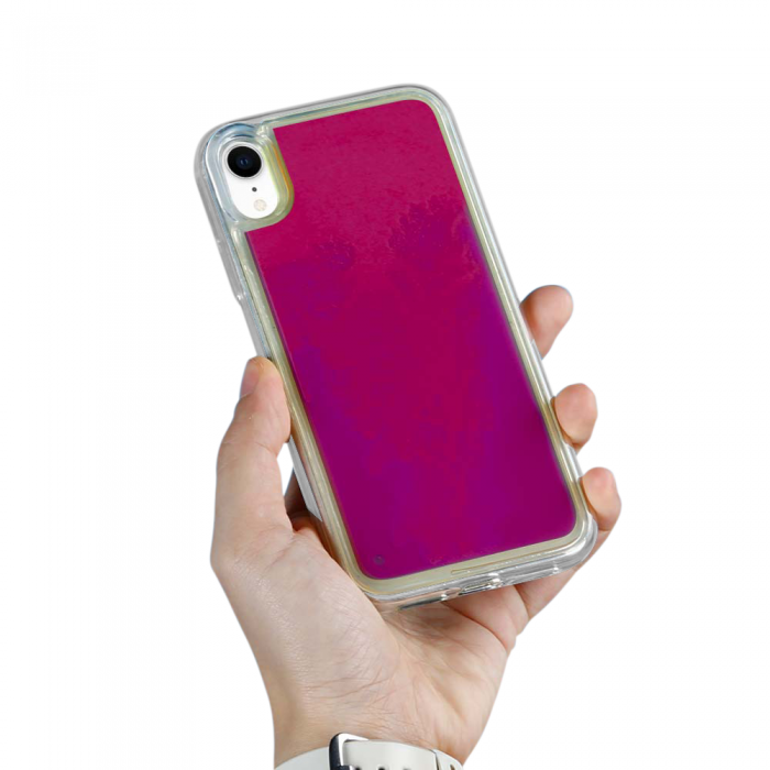 A-One Brand - Liquid Neon Sand skal till iPhone XR - Violet