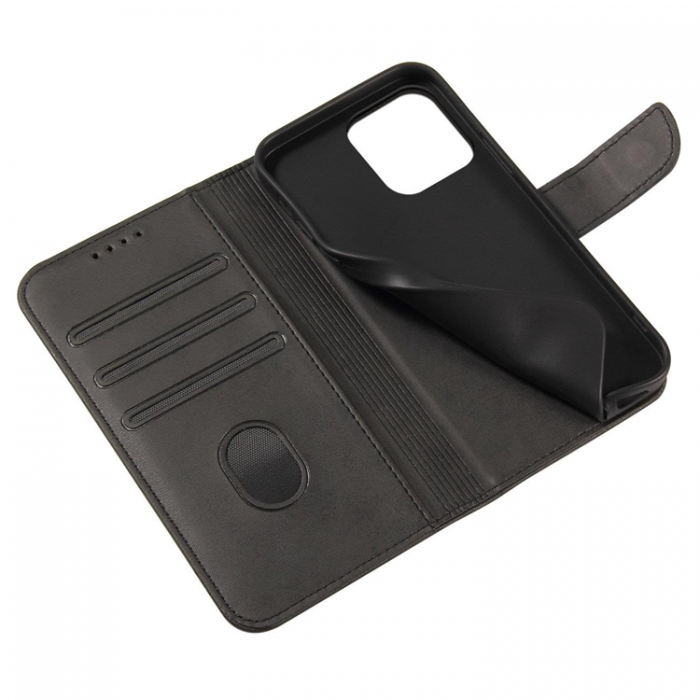 OEM - iPhone 15 Pro Max Plnboksfodral Magnet Stativ - Svart