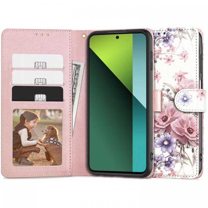 Tech-Protect - Tech-Protect Xiaomi Redmi Note 13 Pro 5G Plnboksfodral - Blossom Flower