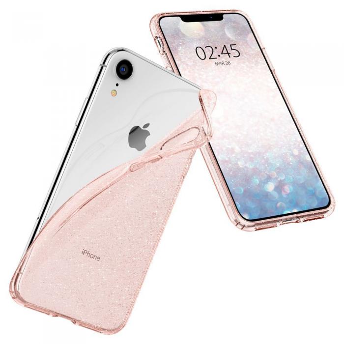 UTGATT5 - Spigen Flytande Crystal iPhone Xr Glitter Rose