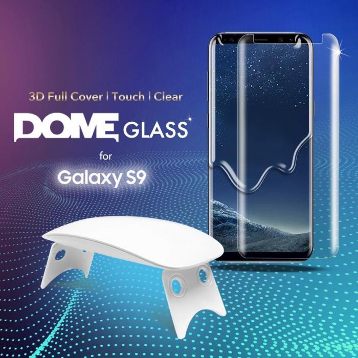 UTGATT5 - Whitestone Hrdat Glas Dome Galaxy S9 Clear