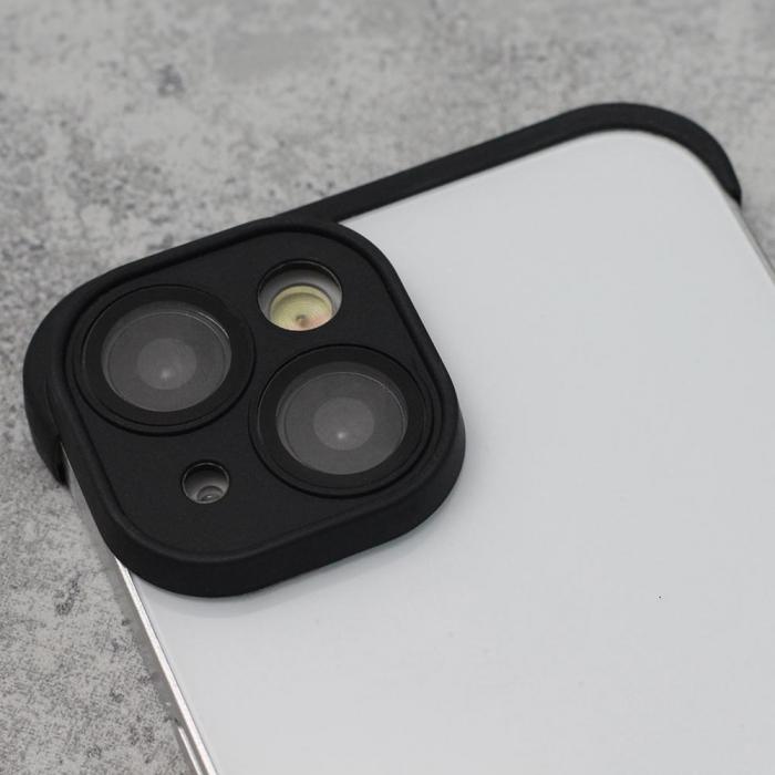 OEM - iPhone 12 Mini TPU Bumpers Svart med Kameraskydd