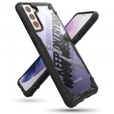 OEM - Ringke Fusion X Skal Samsung Galaxy S21 Plus 5G - Svart Cross