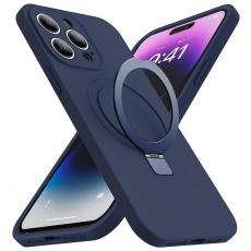 A-One Brand - iPhone 13 Pro Max Mobilskal Magsafe Liquid Silikon - Marinblå