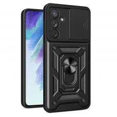 OEM - Galaxy A54 Skal Ringhållare Hybrid Armor Camshield - Svart