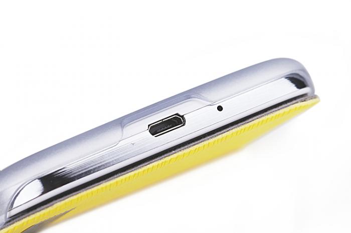 UTGATT4 - Rock Elegant Flip vska till Samsung Galaxy S4 i9500 (Gul)