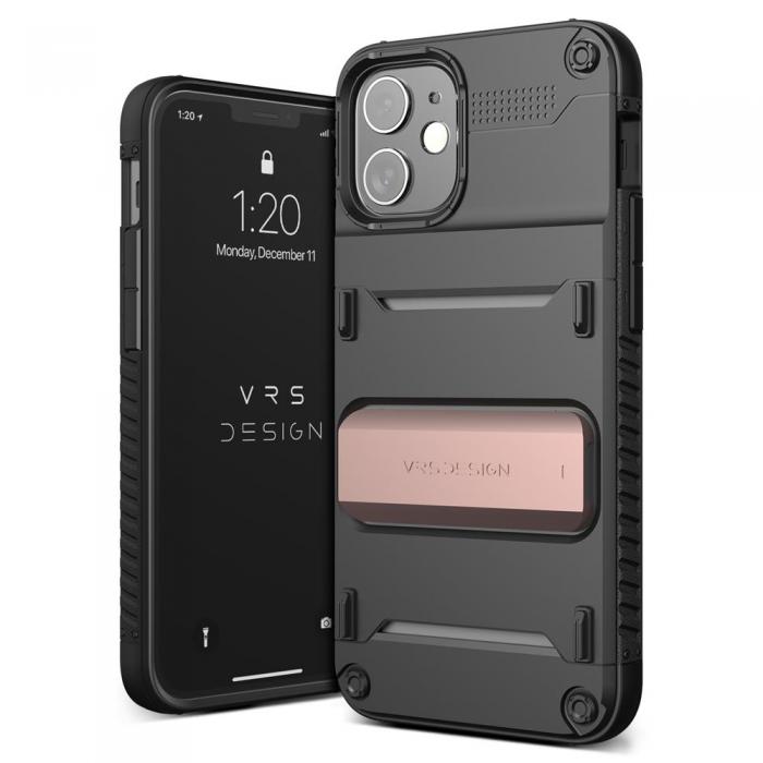 VERUS - VRS DESIGN Damda QuickStand Skal iPhone 12 Mini - Bronze Svart