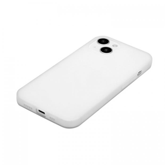 A-One Brand - iPhone 15 Plus Mobilskal TPU Matte Slim-Fit - Vit