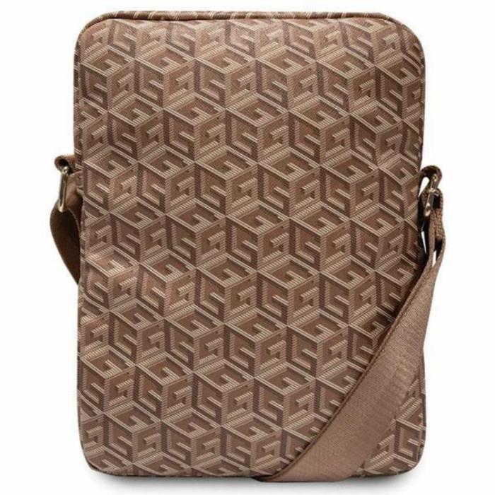 Guess - Guess Tablet Fodral 10'' GCube Stripe - Brun