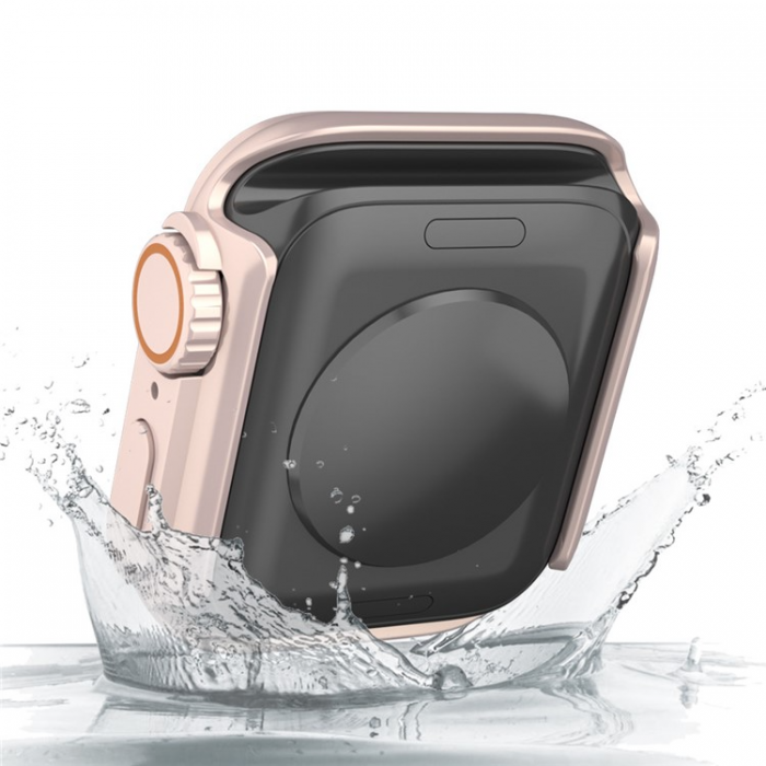 A-One Brand - Apple Watch 7/8 (41mm) Frvandla Utseendet till Apple Watch Ultra - Rosa Guld
