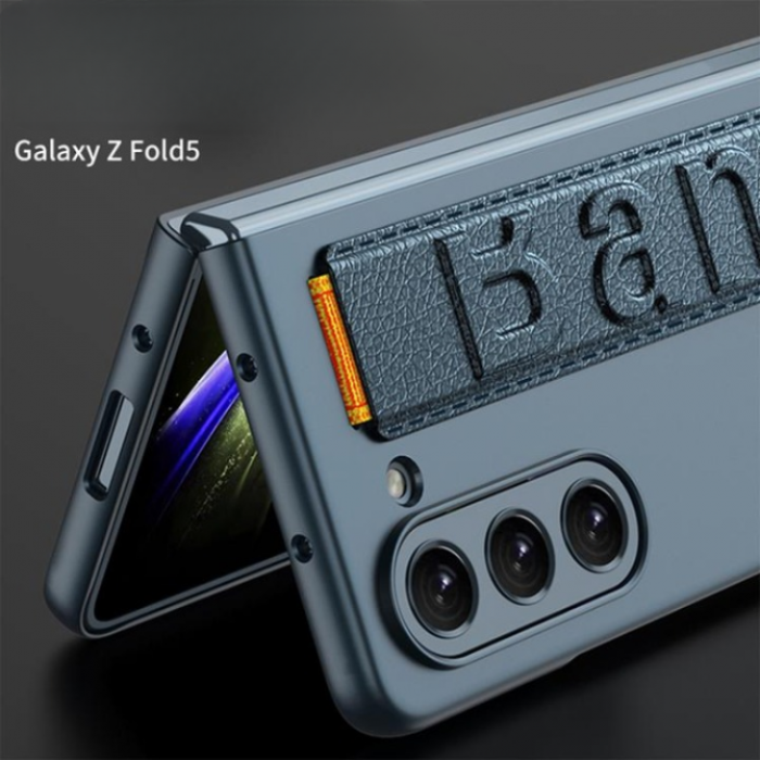 GKK - GKK Galaxy Z Fold 5 Mobilskal Wristband - Svart