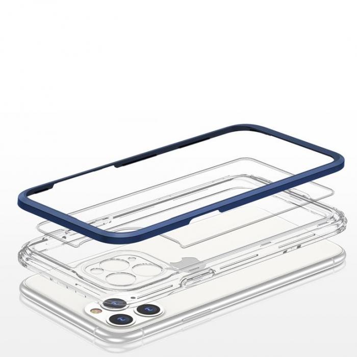 OEM - iPhone 11 Pro Max Skal Clear 3in1 - Bl