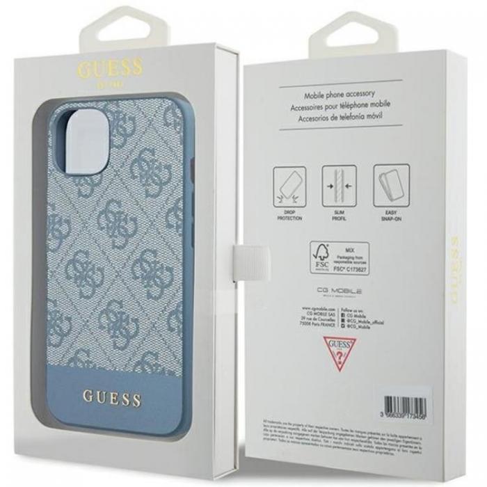 Guess - Guess iPhone 15/14/13 Mobilskal 4G Stripe Collection - Bl