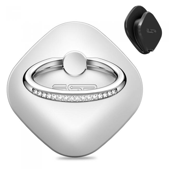 UTGATT5 - ESR Swarovski Phone Ring Silver