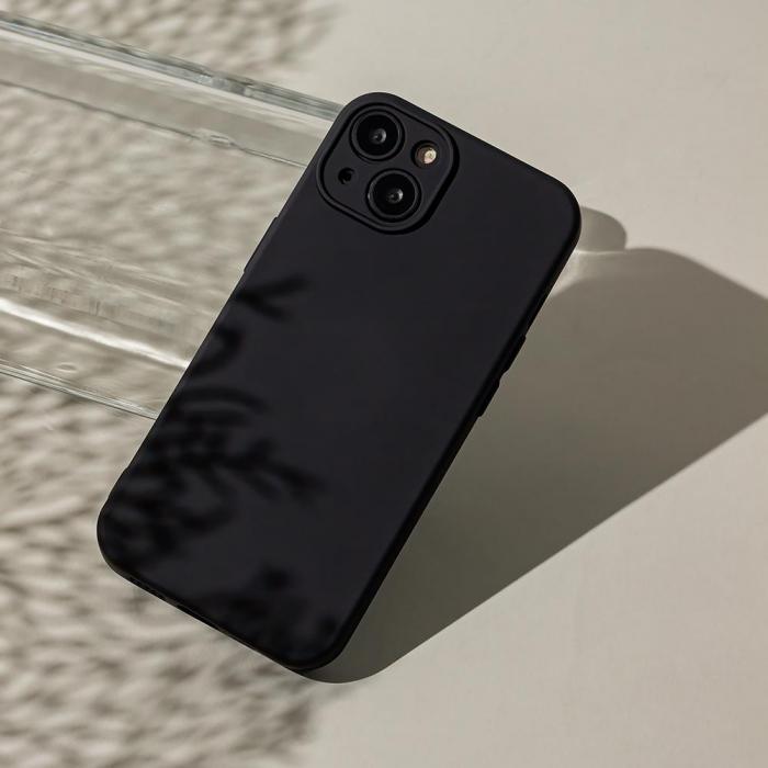 TelForceOne - Silikonskal iPhone 12/12 Pro - Skyddande Mjukt Tligt Svart