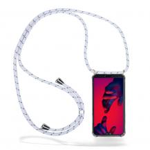 CoveredGear - Boom Necklace Case Huawei P20 Pro - White Stripes Cord