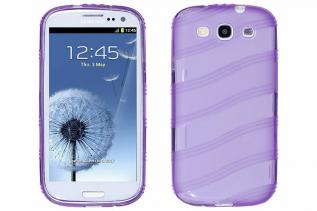 A-One Brand - Wave FlexiCase Skal till Samsung Galaxy S3 i9300 (Lila)