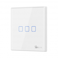 Sonoff - Sonoff Three-Channel Wi-Fi Light Switch T2EU3C-RF Sticky - Vit
