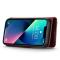 DG.MING - DG.MING iPhone 14 Plnboksfodral Split Detachable Flip - Rd