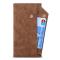A-One Brand - iPhone 14 Plus Plnboksfodral Flap Zipper Strap - Brun