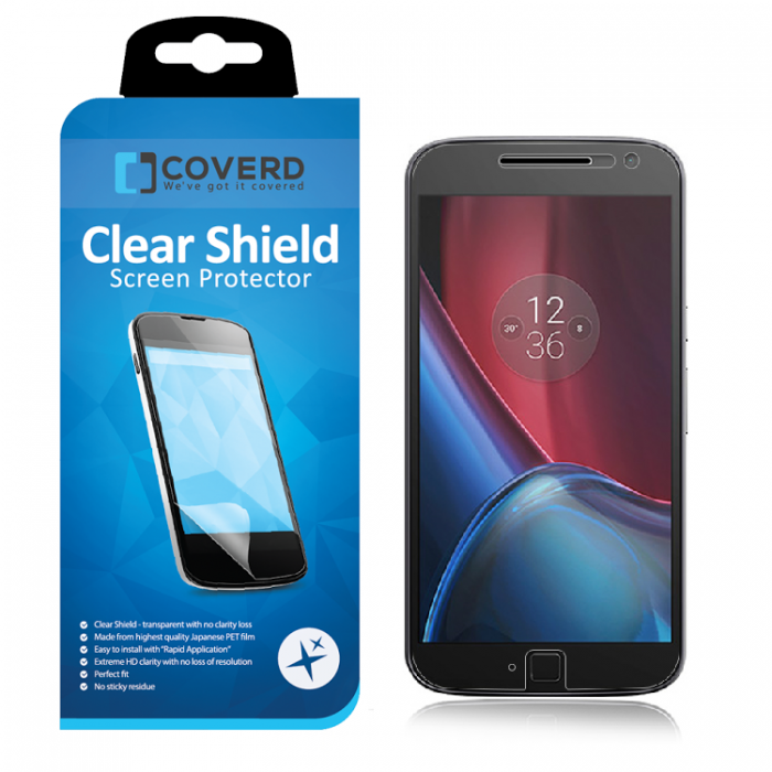 UTGATT5 - CoveredGear Clear Shield skrmskydd till Motorola Moto G4 Plus