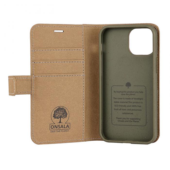 Onsala - Onsala ECO Mobilfodral till iPhone 13 Mini - Ljusbrun