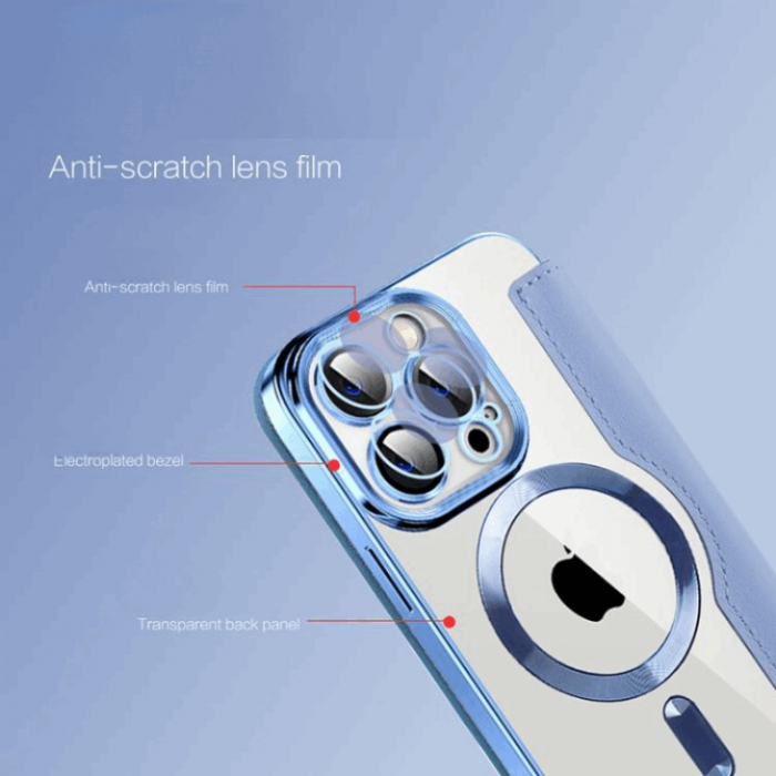 A-One Brand - iPhone 12 Pro Magsafe Plnboksfodral RFID Flip - Brun