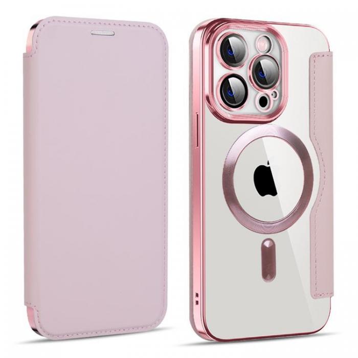 A-One Brand - iPhone 11 Pro Max Magsafe Plnboksfodral RFID Flip - Rosa