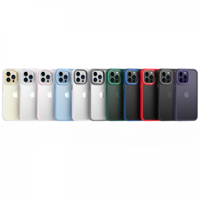 A-One Brand - iPhone 14 Pro Skal Kameraram i Aluminiumlegering - Rd