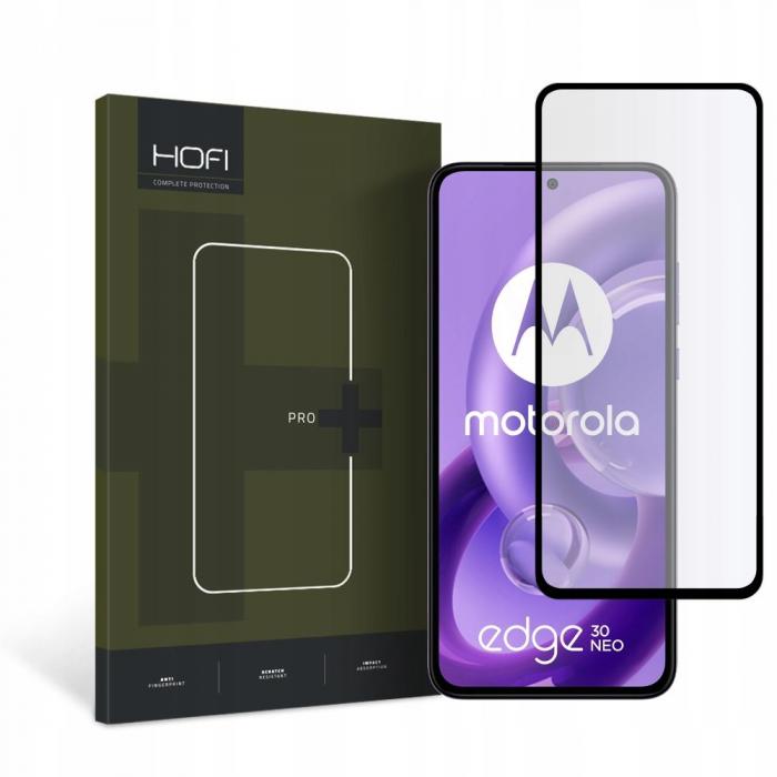 Hofi - Hofi Motorola Edge 30 Neo Hrdat Glas Skrmskydd Pro+ - Svart